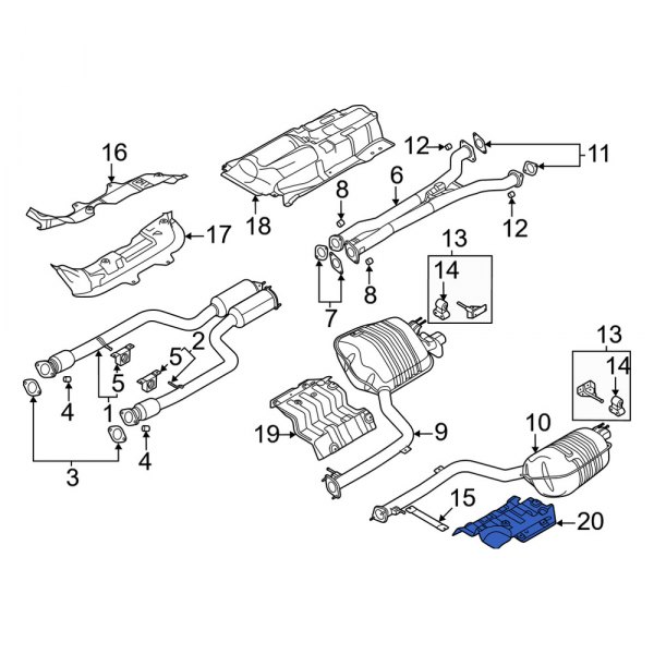 Exhaust Muffler Heat Shield