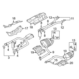 Genesis OE - Exhaust System - Exhaust Components (3.5L)