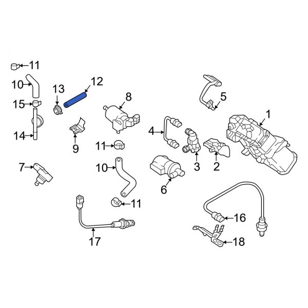 Genesis OE 289212T020 PCV Valve Hose