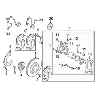 Genesis OE - Front Suspension - Brake Components (AWD)