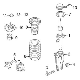 Genesis OE - Front Suspension - Struts & Components (With Electronic Damping), (AWD)