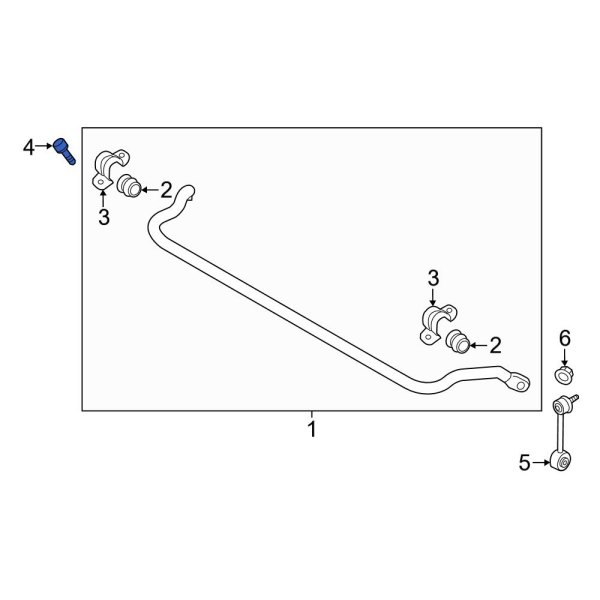 Suspension Stabilizer Bar Bracket Bolt