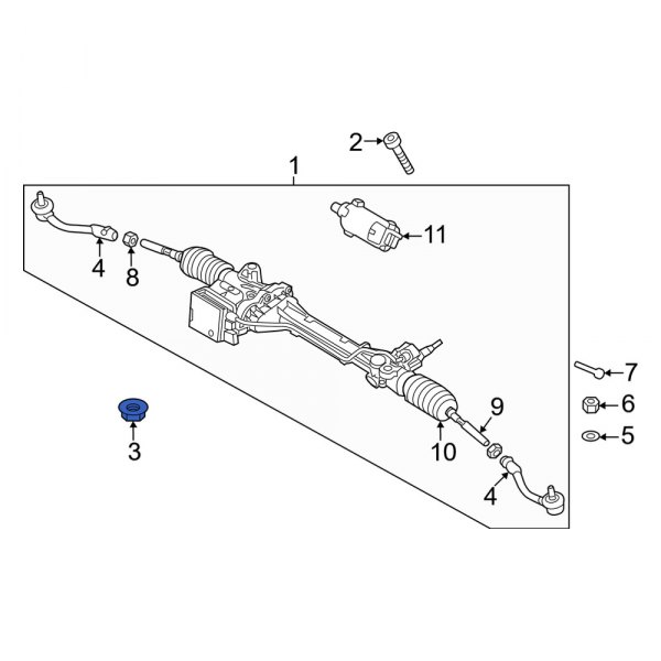 Rack and Pinion Nut