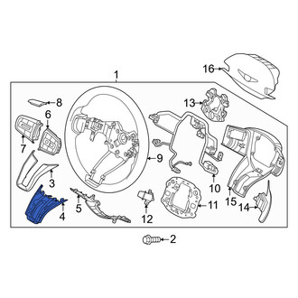 Genesis OE - Rear Lower Steering Wheel Trim