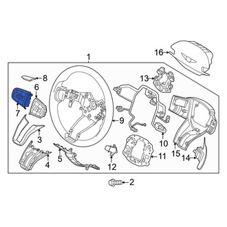 Genesis OE - Left Steering Wheel Radio Controls