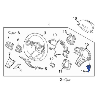Genesis OE - Left Steering Wheel Transmission Shift Control Switch