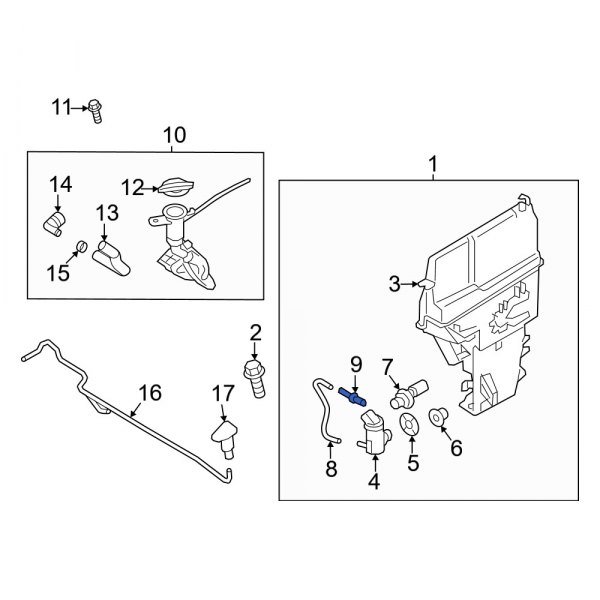 Windshield Washer Hose Connector