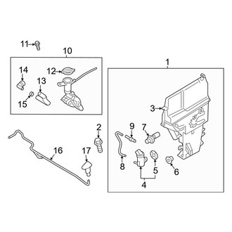 Genesis OE - Windshield - Washer Components