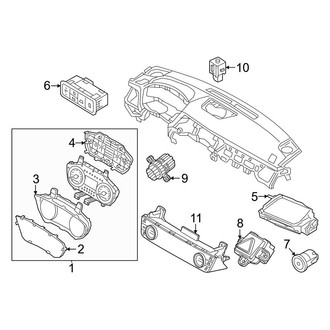 Genesis OE - Instrument Panel - Cluster & Switches (Sport / Sport Prestige)