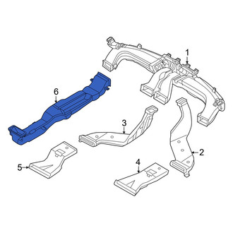 Genesis OE - Rear Center Instrument Panel Air Duct