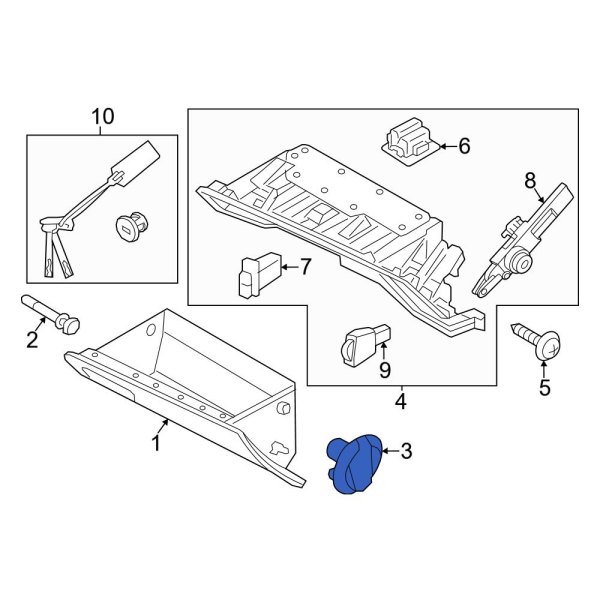 Glove Box Door Bumper