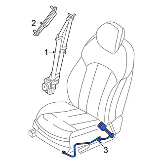Genesis OE - Front Left Seat Belt Receptacle