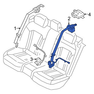 Genesis OE - Front Right Seat Belt Lap and Shoulder Belt