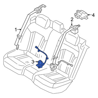 Genesis OE - Front Left Seat Belt Receptacle