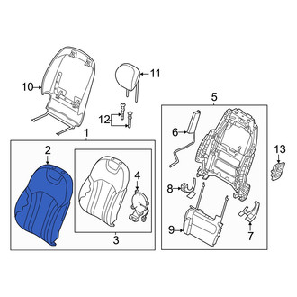 Genesis OE - Front Right Seat Back Cushion Cover