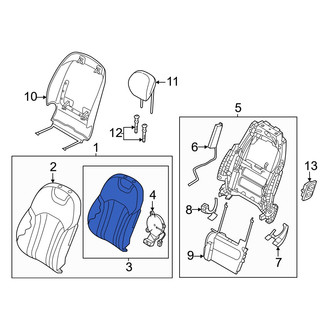 Genesis OE - Front Right Seat Back Cushion