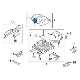 Genesis OE - Front Right Seat Cushion Foam