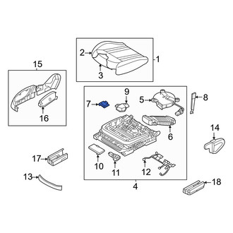 Genesis OE - Front Right Air Bag Seat Sensor Mat