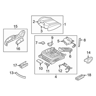 Genesis OE - Front Left Seat Cushion Foam