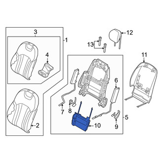 Genesis OE - Front Left Seat Lumbar Support Cushion