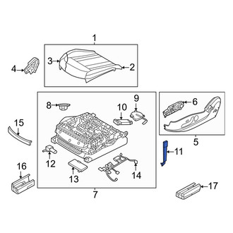 Genesis OE - Front Left Seat Belt Receptacle