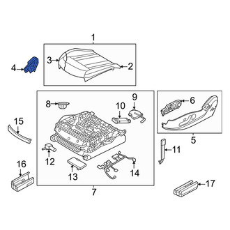 Genesis OE - Front Left Outer Seat Trim Panel