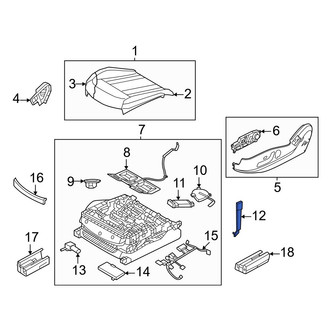 Genesis OE - Front Left Seat Belt Receptacle