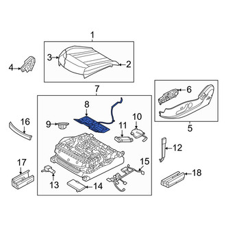 Genesis OE - Front Left Lower Seat Lumbar Support Cushion