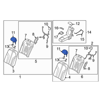 Genesis OE - Front Left Headrest