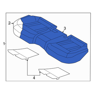 Genesis OE - Rear Seat Cushion Pad