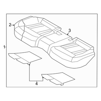 Genesis OE - Rear Seat Cushion Foam