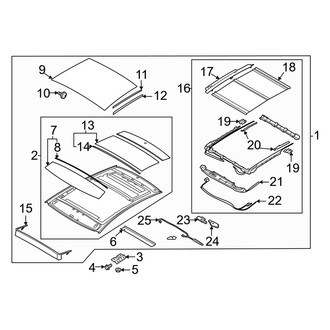 Genesis OE - Roof - Sunroof (Advanced / Sport Advanced / Sport Prestige)