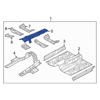 Genesis OE - Front Center Floor Pan Reinforcement