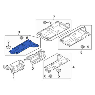 Genesis OE - Front Right Floor Pan Splash Shield