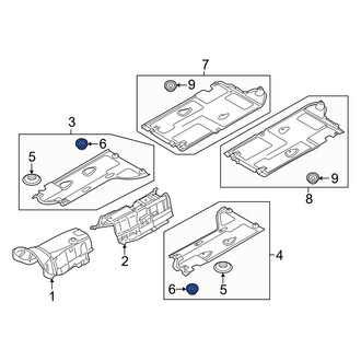 Genesis OE - Floor Pan Splash Shield Clip