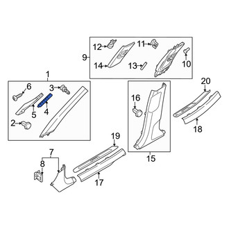 Genesis OE - Front Left Windshield Defroster Nozzle