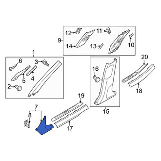 Genesis OE - Left Kick Panel Trim