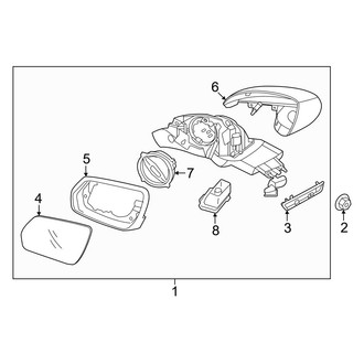 Genesis OE - Front Door - Outside Mirrors (W/O Side Camera), (Base / Advanced)