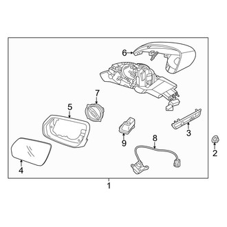 Genesis OE - Front Door - Outside Mirrors (With Side Camera), (Sport Advanced / Sport Prestige)