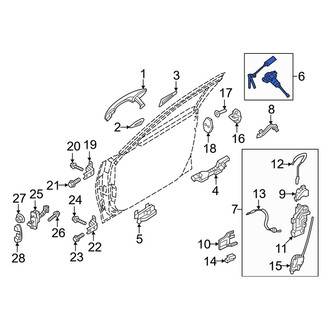 Genesis OE - Front Left Door Lock Cylinder