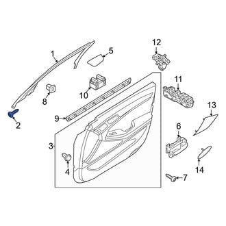 Genesis OE - Door Interior Trim Panel Nut
