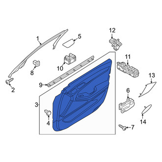 Genesis OE - Front Left Inner Door Interior Trim Panel