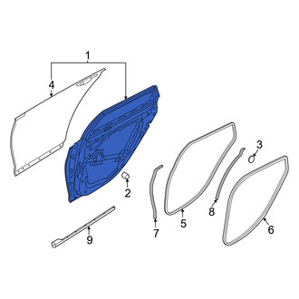Genesis OE - Rear Left Door Shell