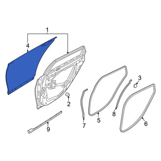 Genesis OE - Front Left Inner Door Interior Trim Panel