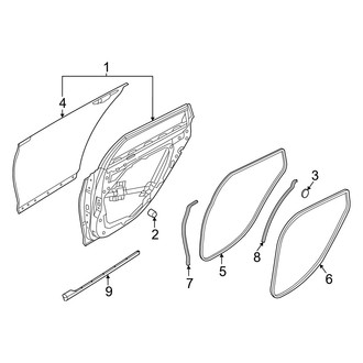 Genesis OE - Rear Door - Door & Components