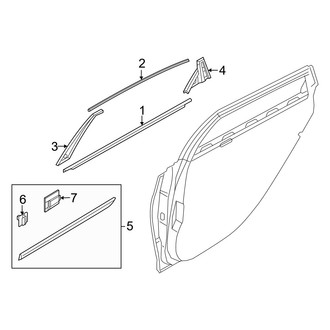 Genesis OE - Rear Door - Exterior Trim