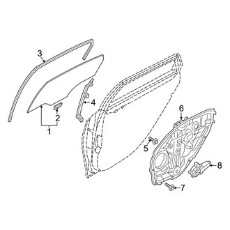 Genesis OE - Rear Door - Glass & Hardware