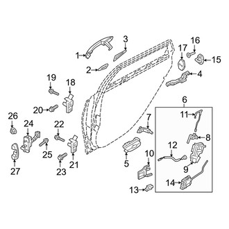 Genesis OE - Rear Door - Lock & Hardware