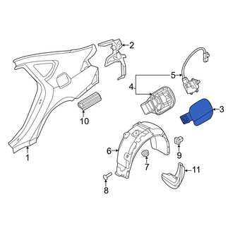 Genesis OE - Rear Fuel Filler Door