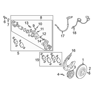 Genesis OE - Rear Suspension - Brake Components